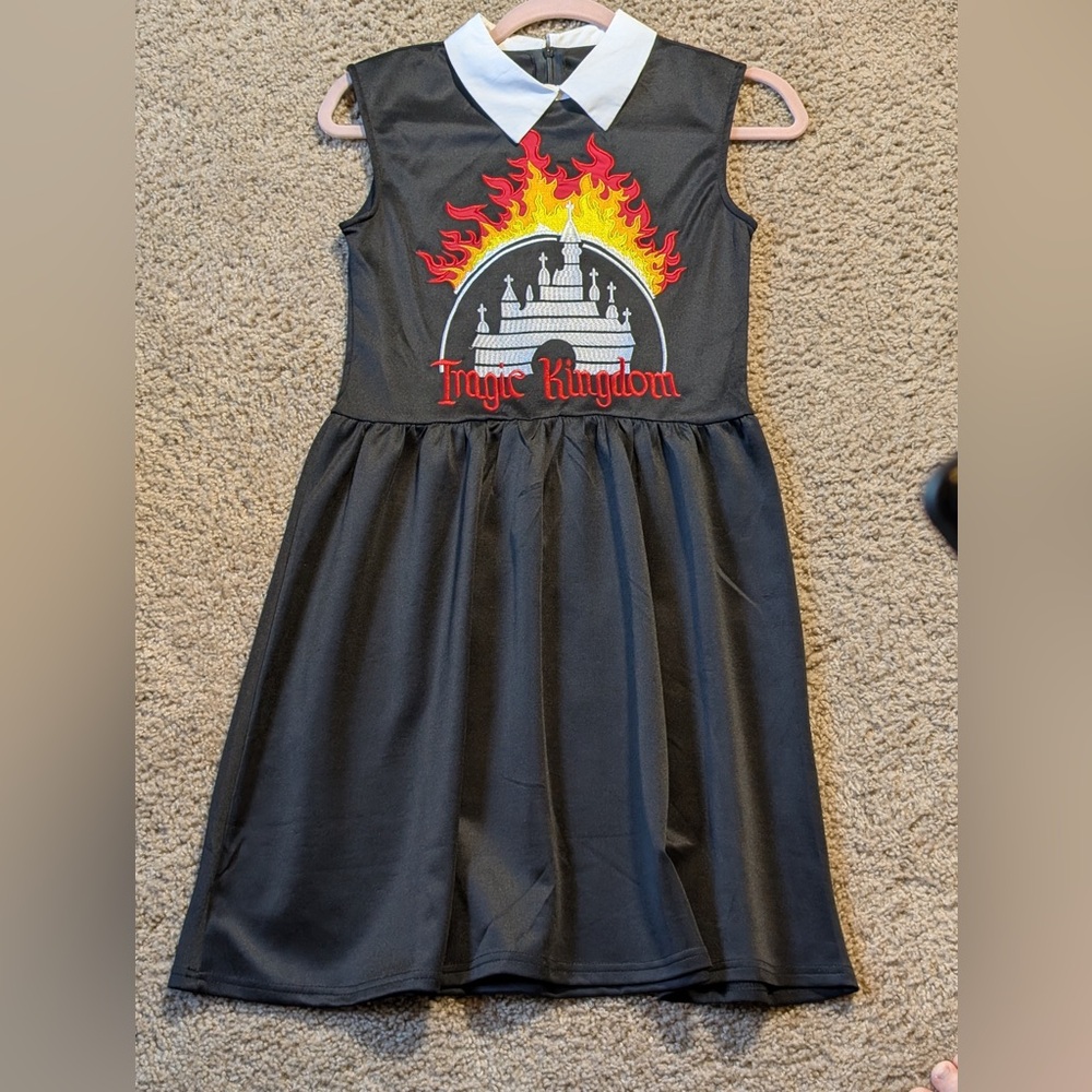 Black and White Dress with Castle Design Tragic Kingdom No Doubt